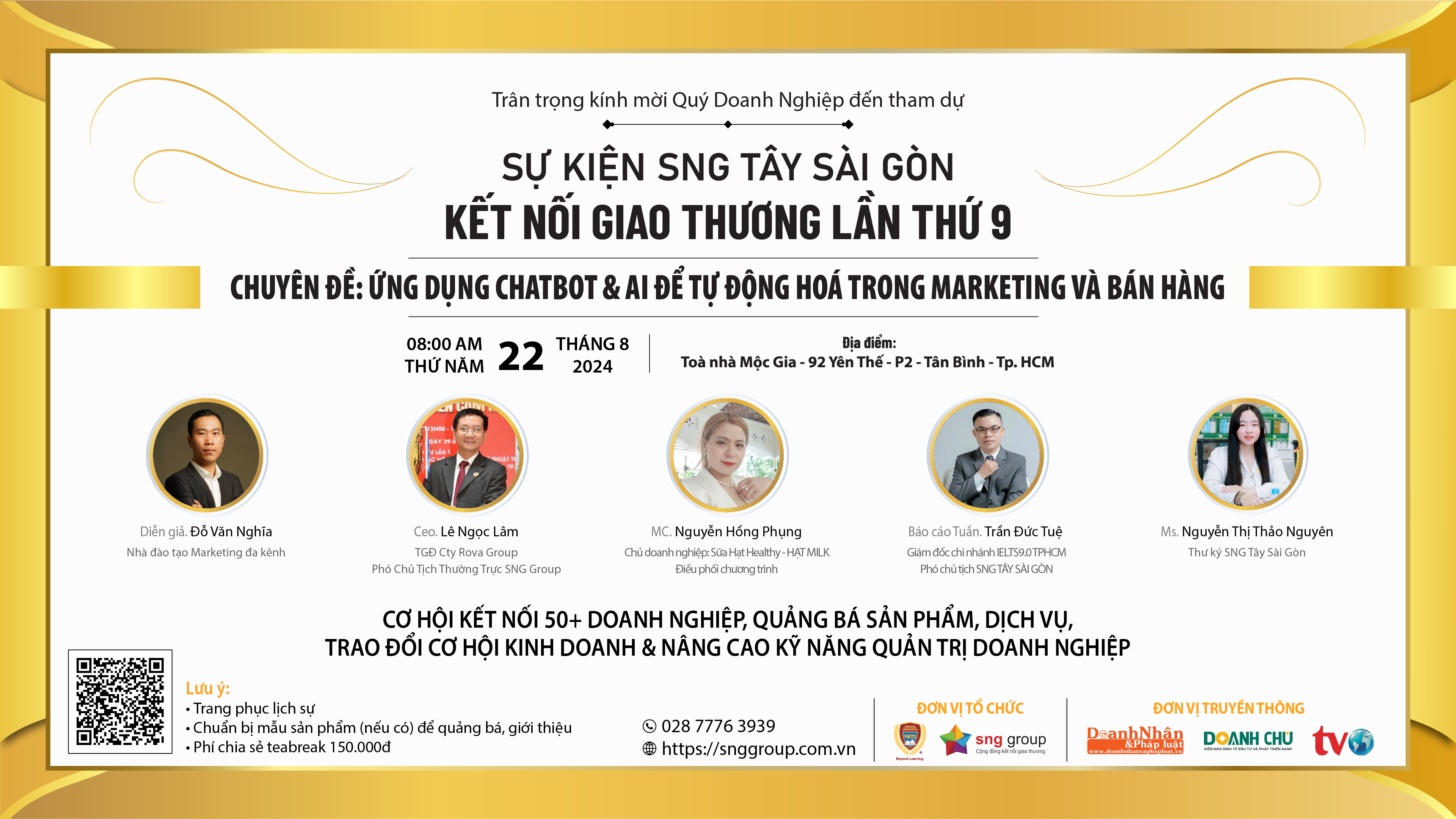 SNG Tây Sài Gòn - Kết Nối Giao Thương Lần 9